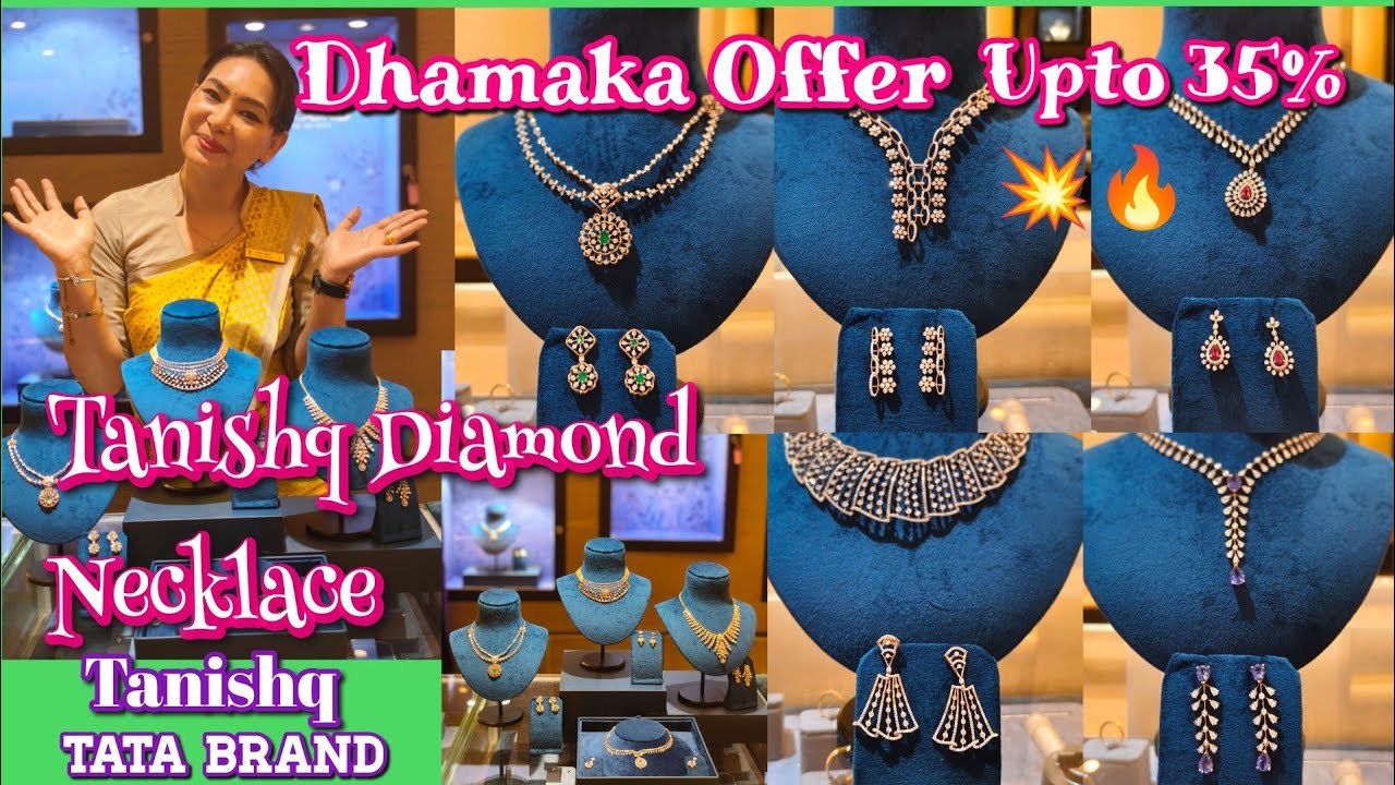 Tanishq Diamond Necklace 💎 Upto 35% Discount 😱😲 Best Offer 💥💫 Diamond Necklace Designs With Price 🔥 