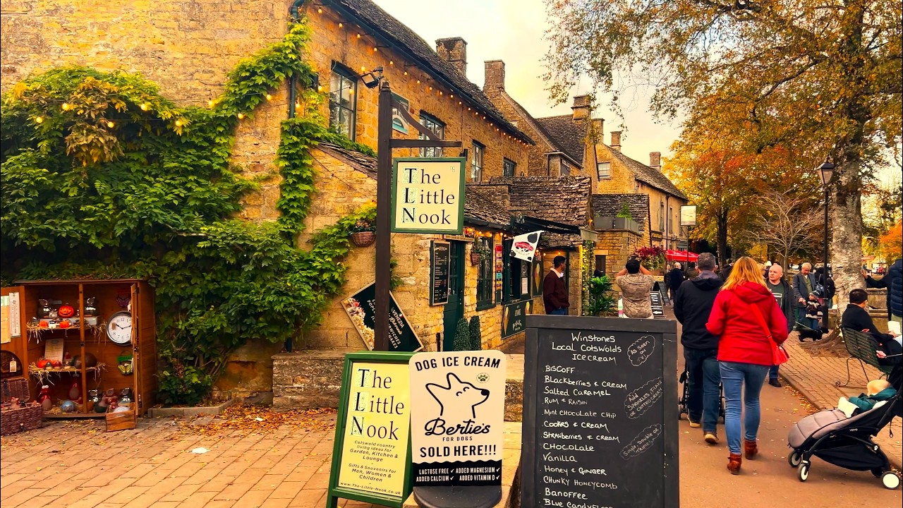 Cozy Walk Through a Fairy-Tale English Village 🍂 | 4K Binaural Sound