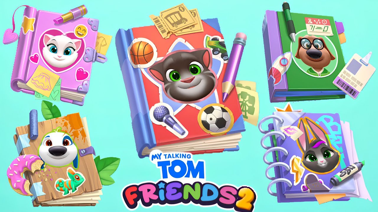 All tickers Album Complete in My Talking Tom Friends 2 Gameplay Android ios