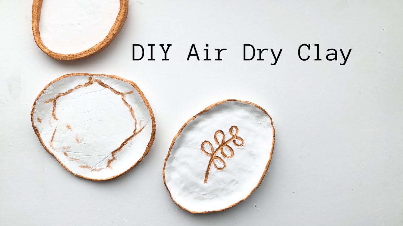 DIY Air Dry Clay || No Glue!
