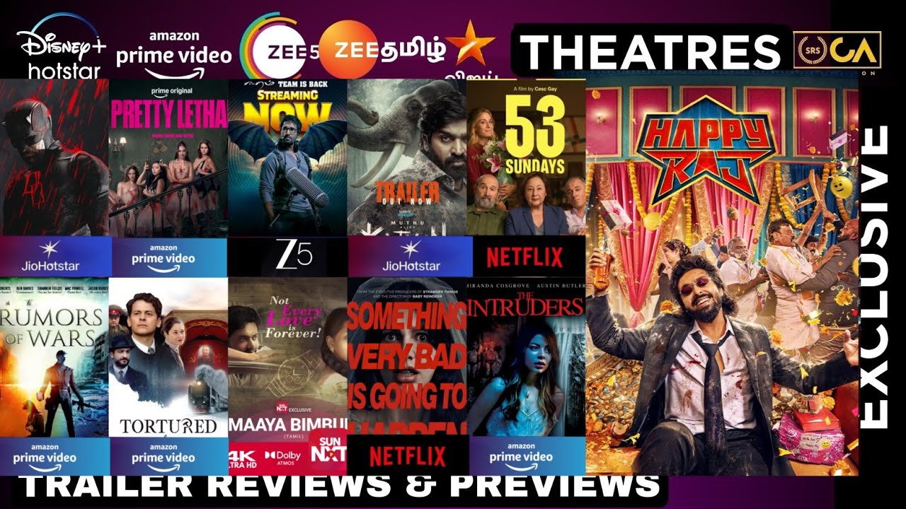 This Week All OTT Releases & Theatre Releases & Tv Premieres List | BACK 2 BACK OTT Trailer Reviews