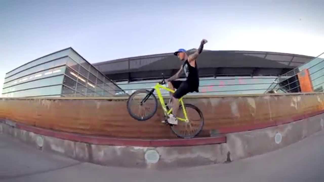 Steven Jensen pulling fixie tricks - #wheeliewednesday