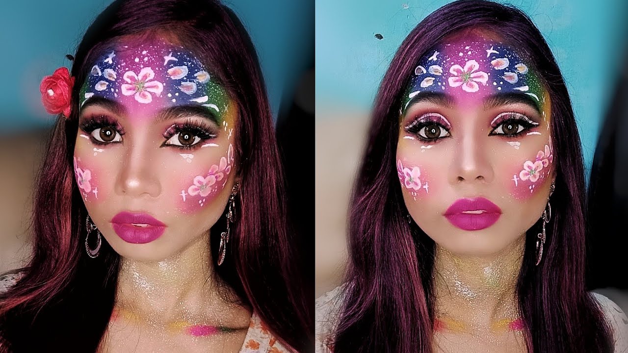 Pride Makeup tutorial/Rainbow Make up tutorial/creative makeup tutorial