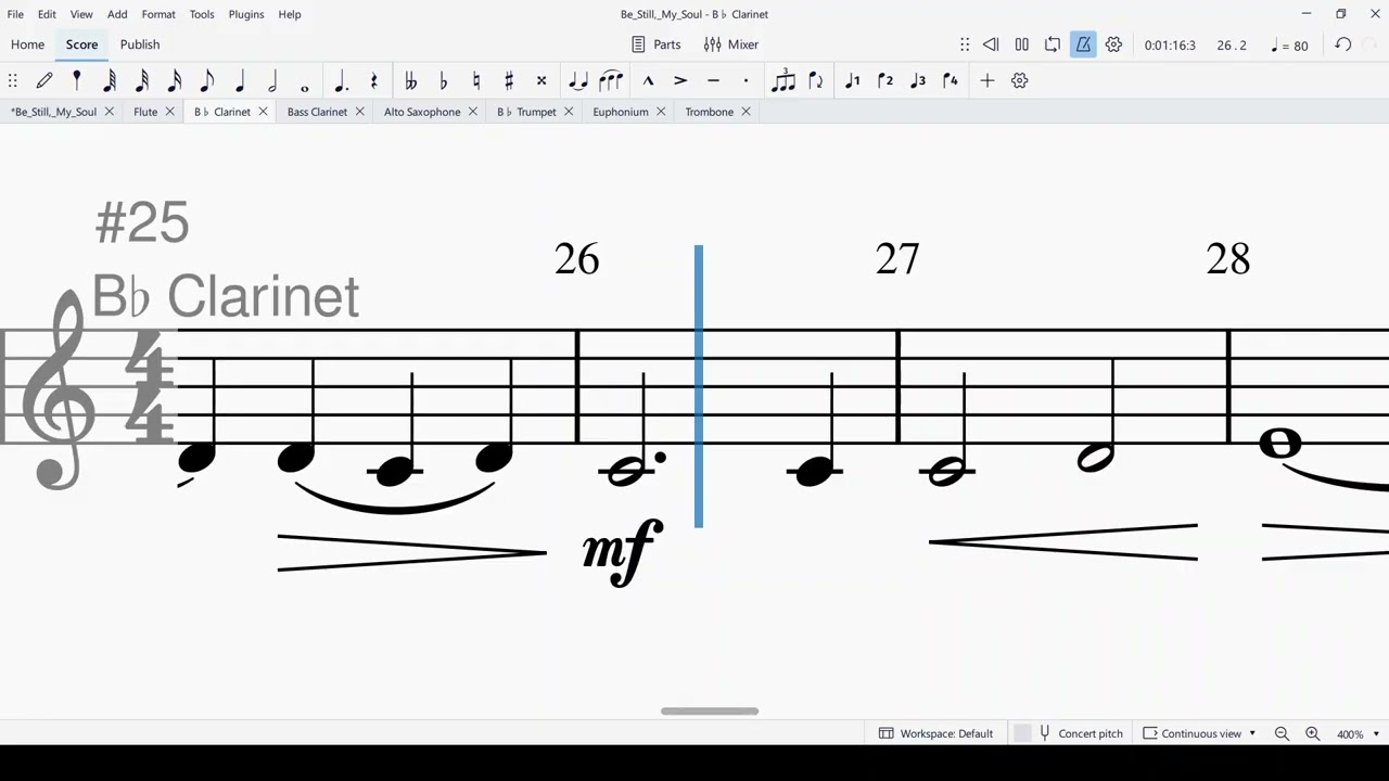 Be Still, My Soul By Robert W. Smith Clarinet Play Along