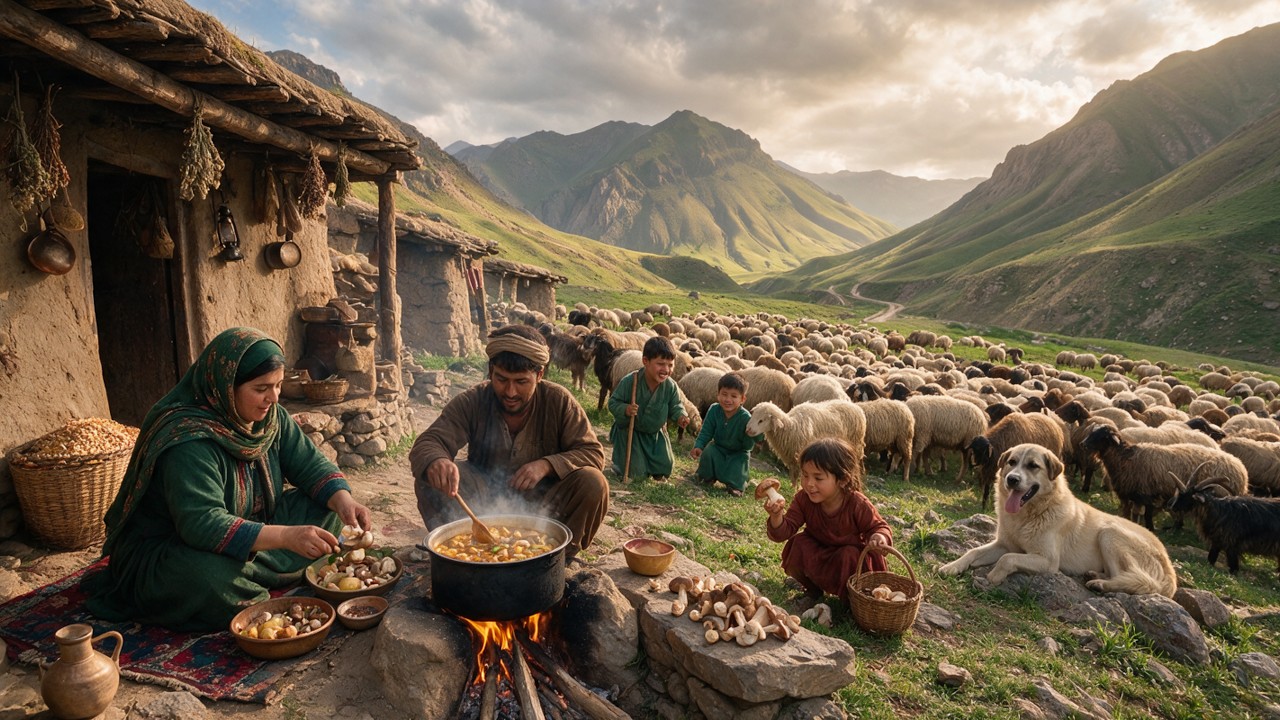 Surviving in Afghanistan's Most Remote Village | How This Family Cooks and Lives Every Day.