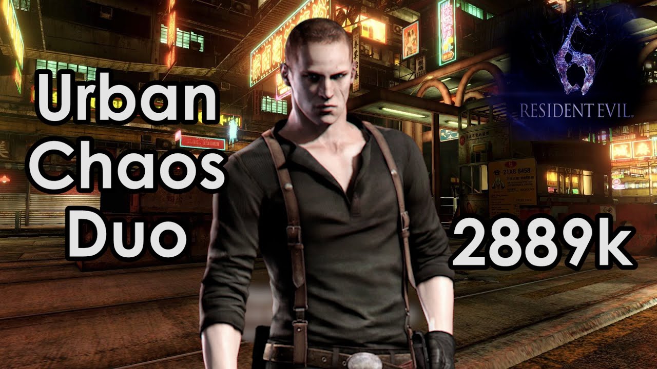 RESIDENT EVIL 6 (PS4) The Mercenaries No Mercy Duo | Urban Chaos | Jake DEF | 2889k