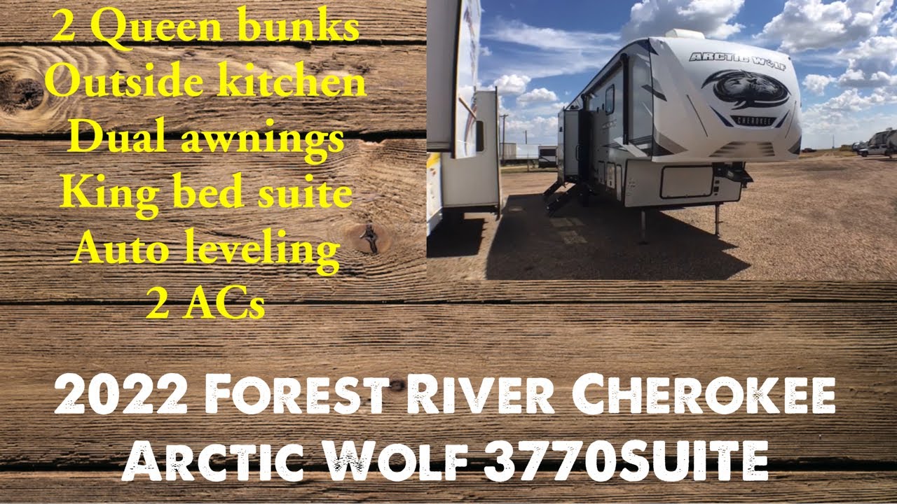 2022 Forest River Cherokee Arctic Wolf 3770SUITE Bunkhouse 5th Wheel