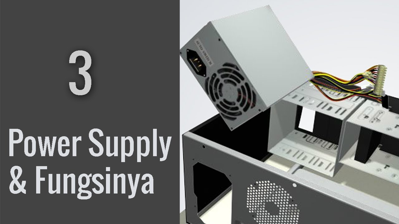 Belajar Komputer Untuk Pemula | Fungsi Power Supply dan Bagian-bagiannya