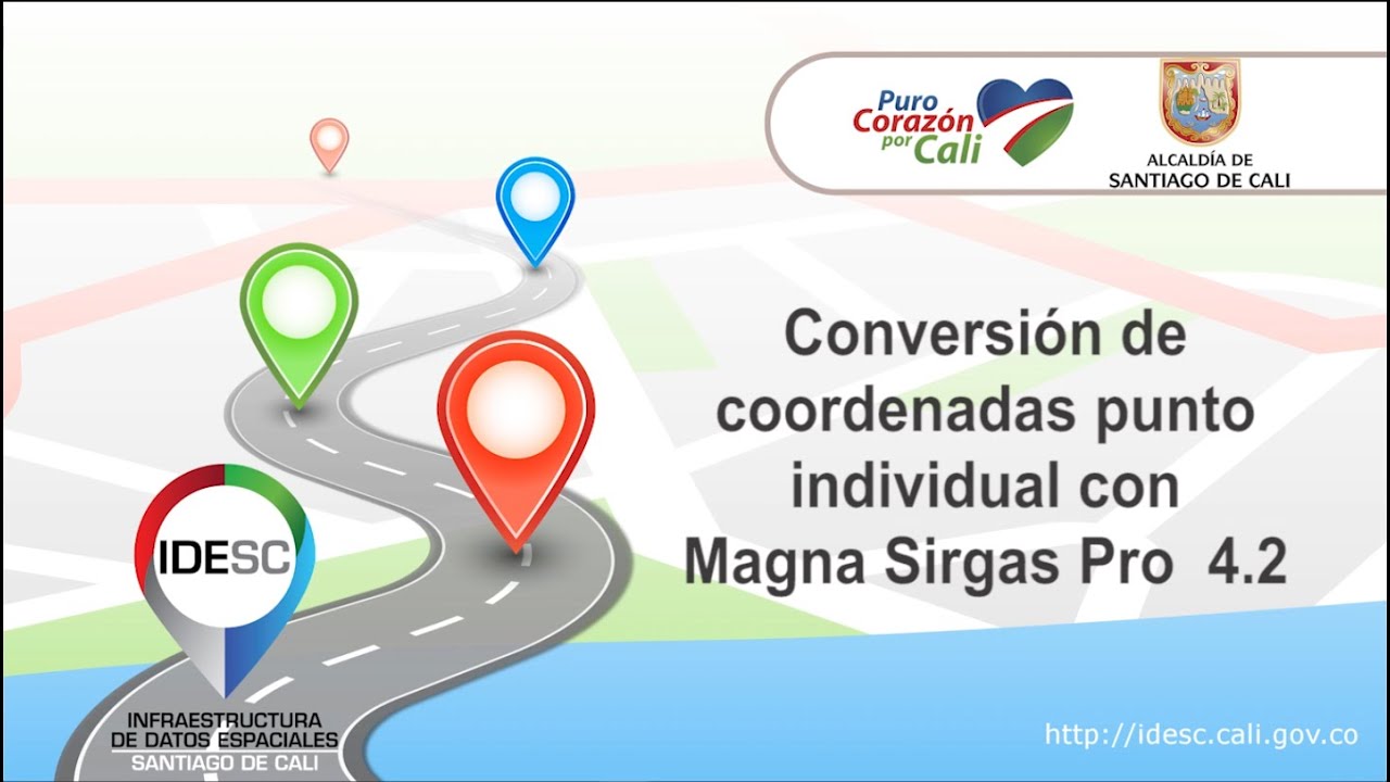 Vídeo tutorial Magna Sirgas Pro - Conversión de coordenadas punto individual