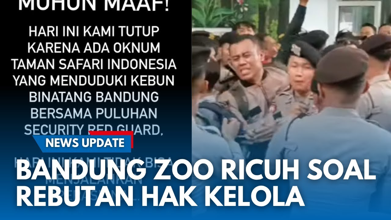 BANDUNG ZOO MENDADAK CHAOS! Penutupan Sementara Bandung Zoo Berujung Ricuh, Gerbang Dijebol Massa