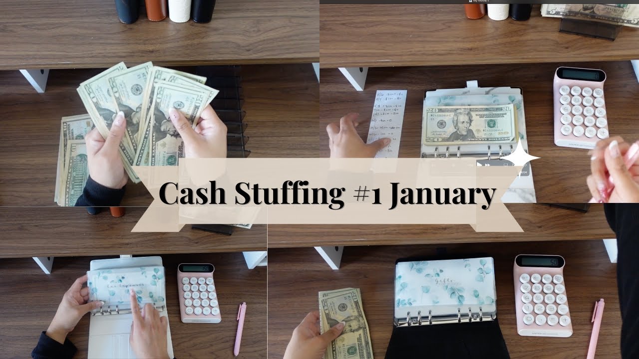 Cash Stuffing $455 | First Paycheck of January 💵 | Biweekly Budget Reset