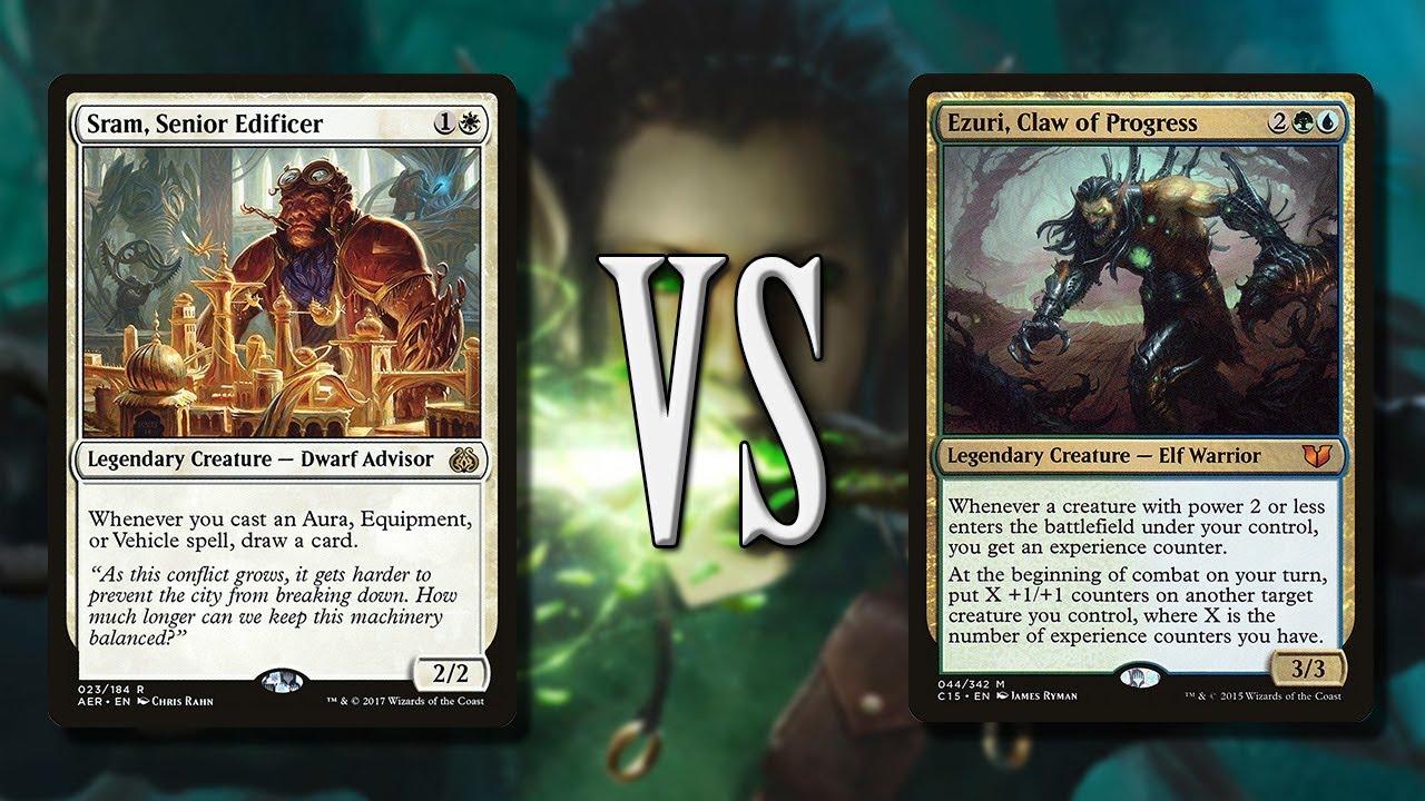 Sram Senior Edificier vs Ezuri Claw of Progress | 1v1 Commander EDH gameplay | eedi H tribalkai