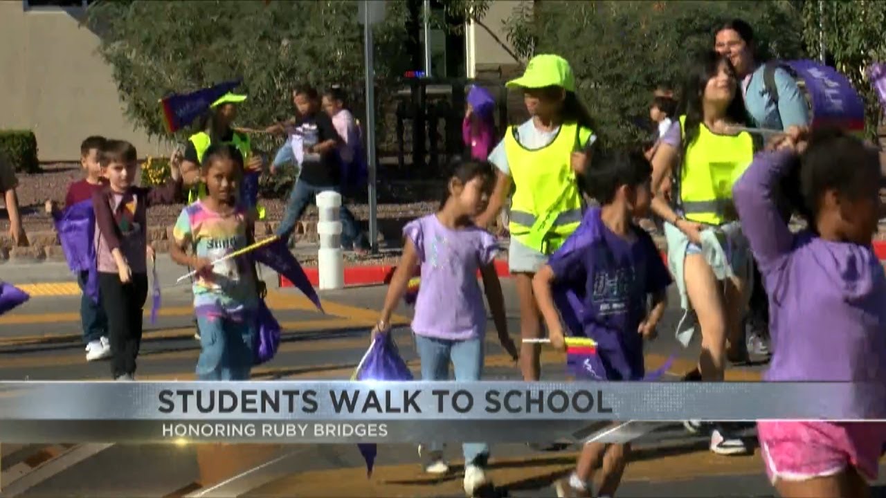 Tucson students walk to school to honor civil rights icon Ruby Bridges