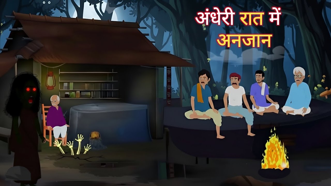 अंधेरी रात का मेहमान | Andheri Raat Ka Mehmaan | Horror Story | Bhoot wala Cartoon | Hindi kahaniya
