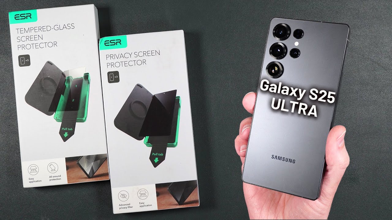 Galaxy S25 ULTRA ESR Privacy & Clear Glass - Drop & Scratch TESTED