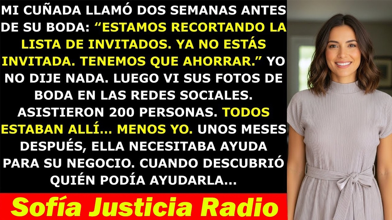 Mi Cuñada Me Excluyó De Su Boda “Para Ahorrar” Pero Invitó A Todos — Pero Ella No Esperaba Esto