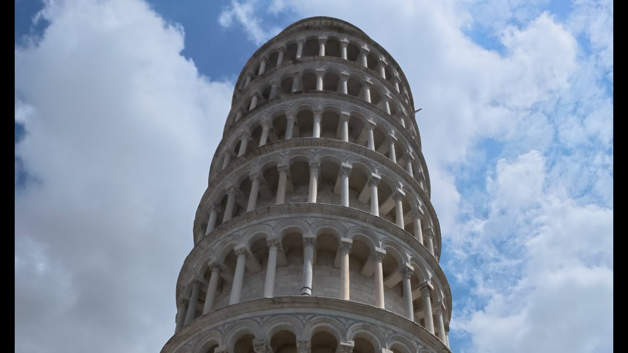 The leaning tower at Pisa city, ITALY