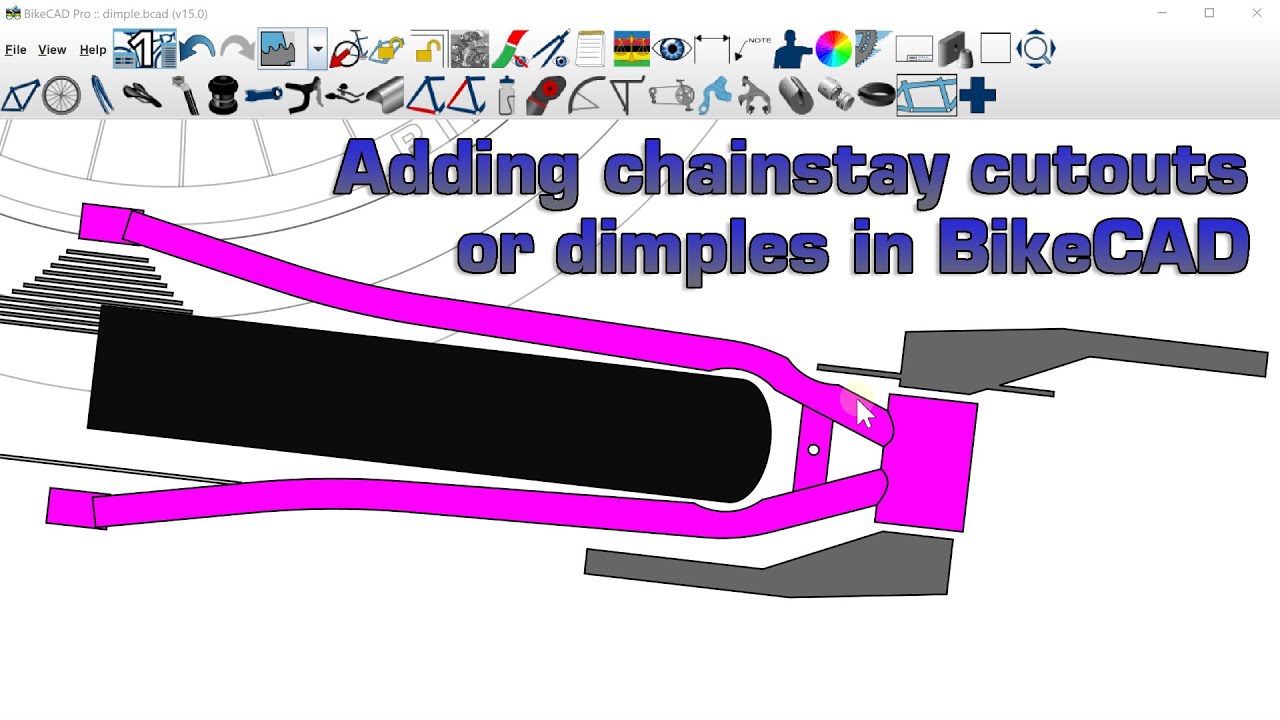 Chainstay Cutouts or Dimples in BikeCAD