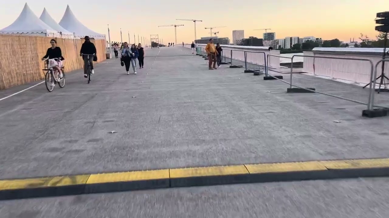 Tout nouveau pont Simone Veil a Bordeaux le 4/7/2024