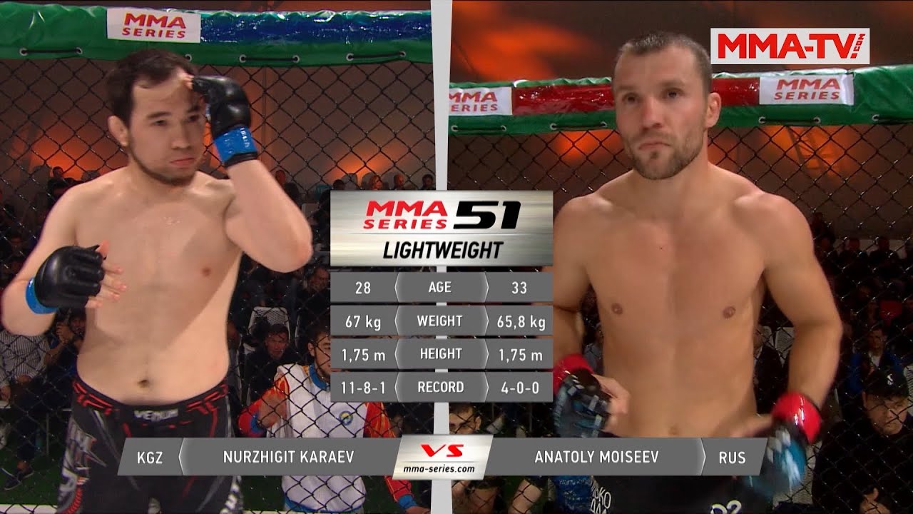 ММА Серия-51 / Нуржигит Караев (Кыргызстан) vs Анатолий Моисеев (Россия)