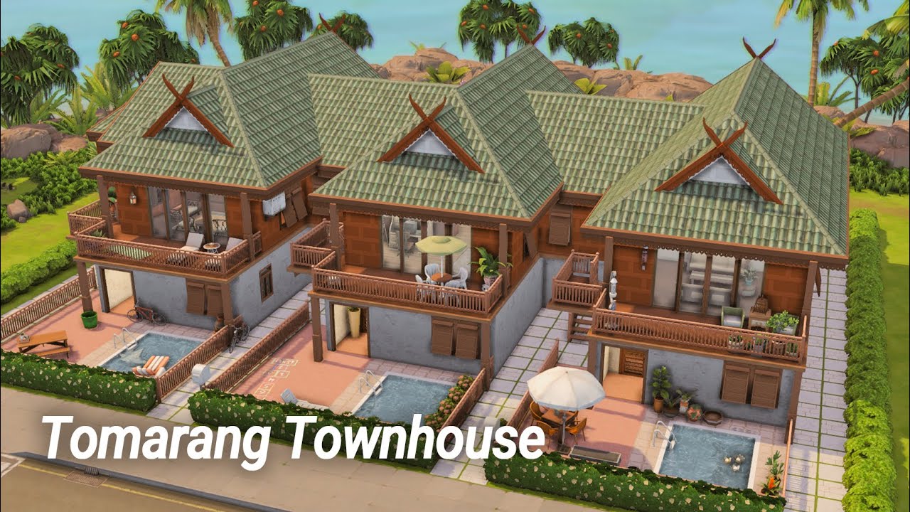 Tomarang Family Townhouse For Rent | The Sims 4 Stop Motion Build No CC