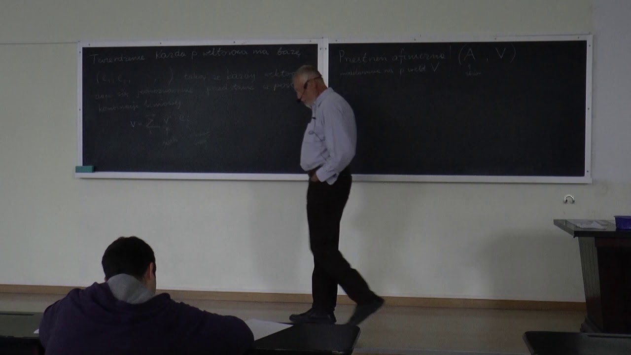 Wszechnica CFT PAN - prof. Jerzy Kijowski: Czas i przestrzeń, geometria euklidesowa II.