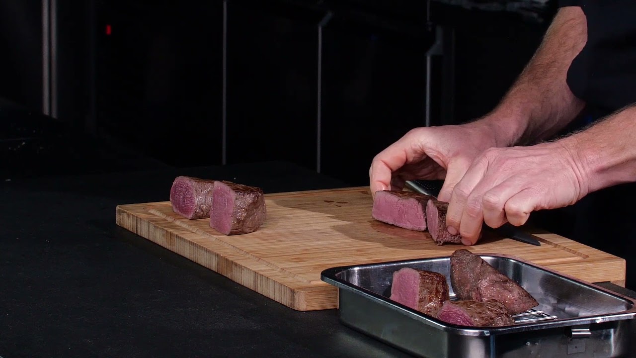Biefstuk cuissons sous vide koken en bakken (van rauw naar doorbakken)