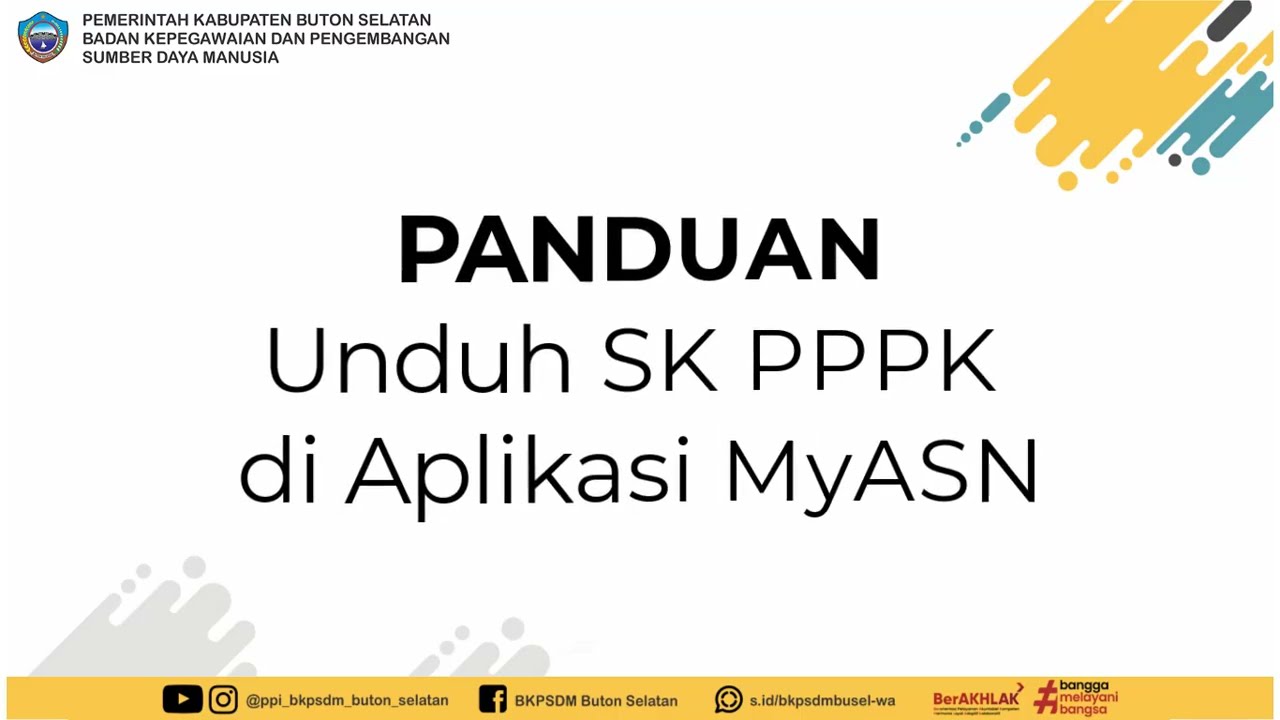 Panduan Unduh SK PPPK pada aplikasi MyASN