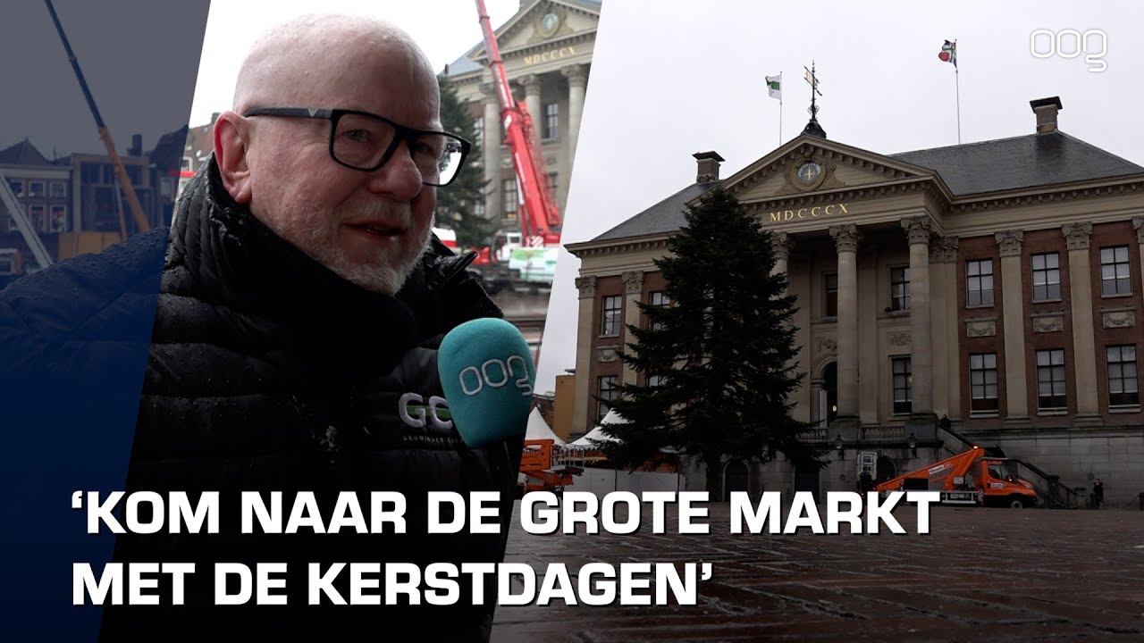 Kerstboom op Grote Markt is 17 meter hoog