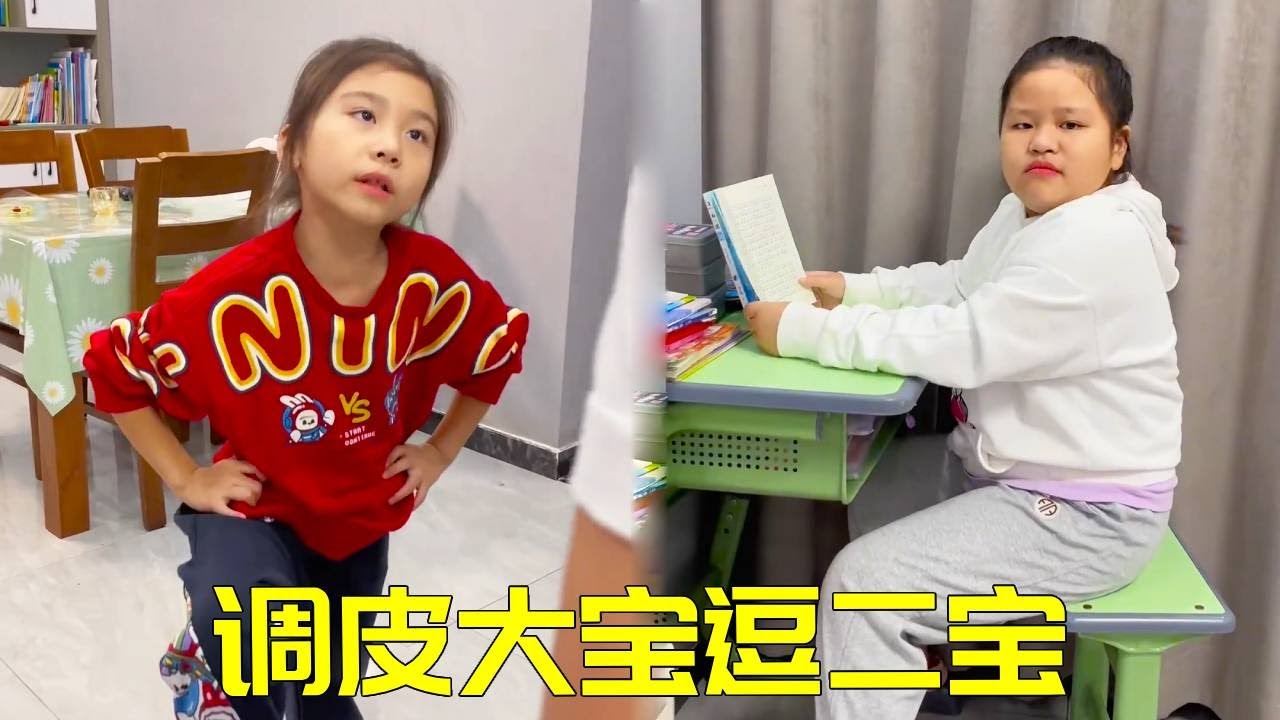 调皮的大宝逗弄二宝，气的二宝要发招了，妈妈再也忍不了了！！【大宝二宝】