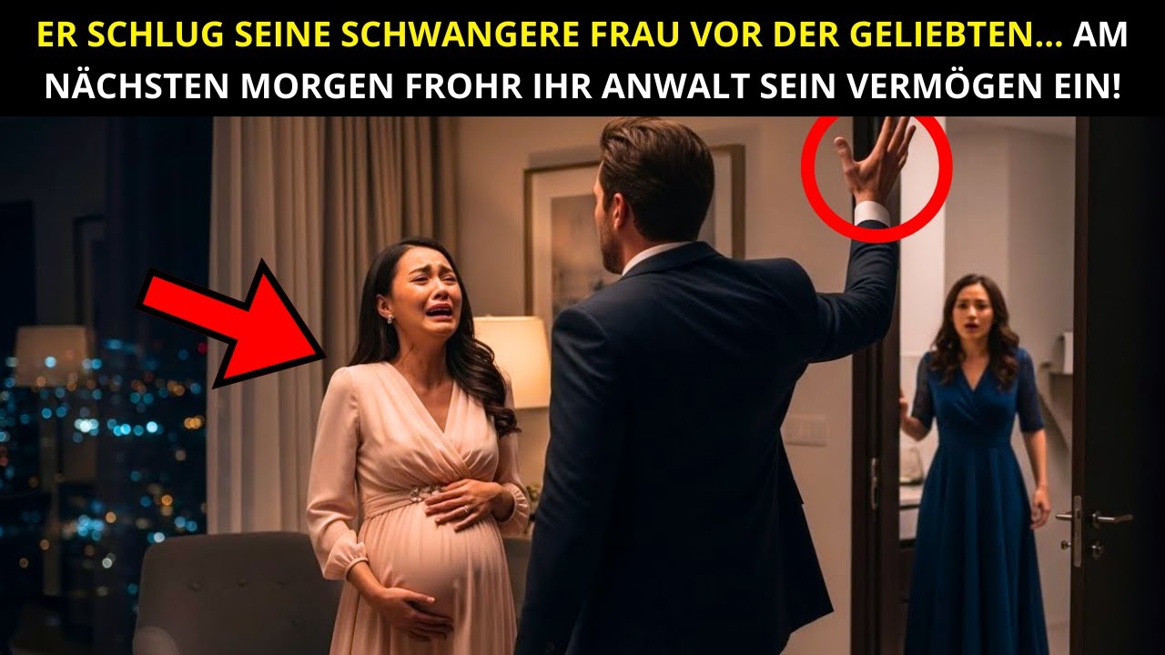 ER SCHLUG SEINE SCHWANGERE FRAU VOR DER GELIEBTEN... AM MORGEN LIEß IHR ANWALT SEIN VERMÖGEN