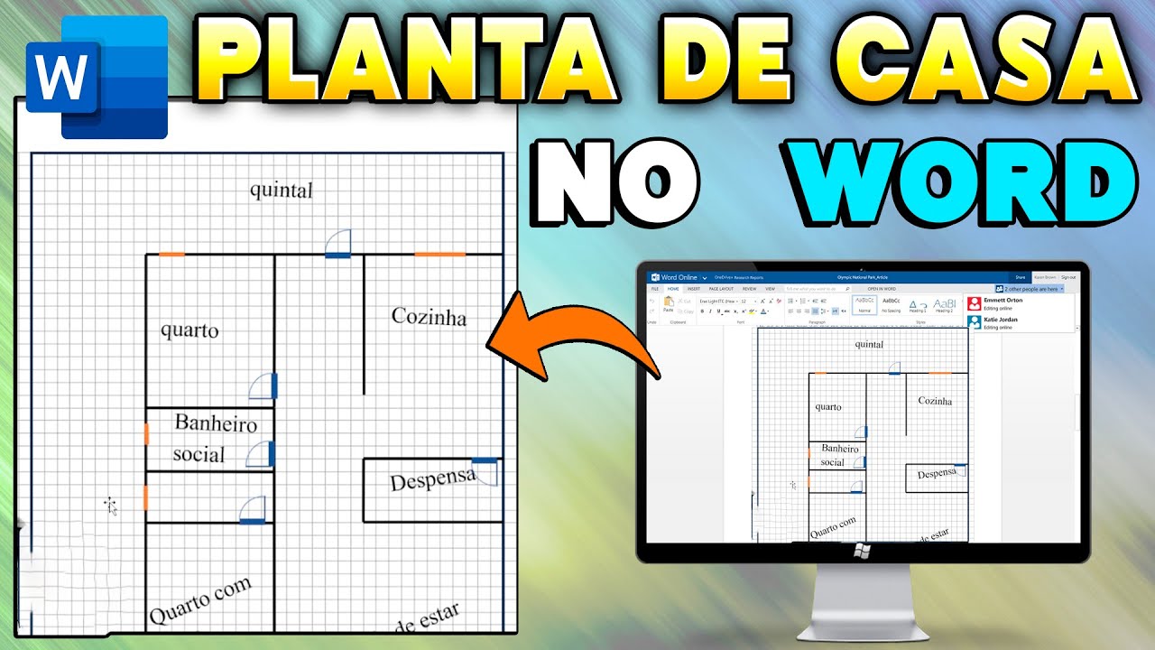 Como criar a planta de uma casa no WORD