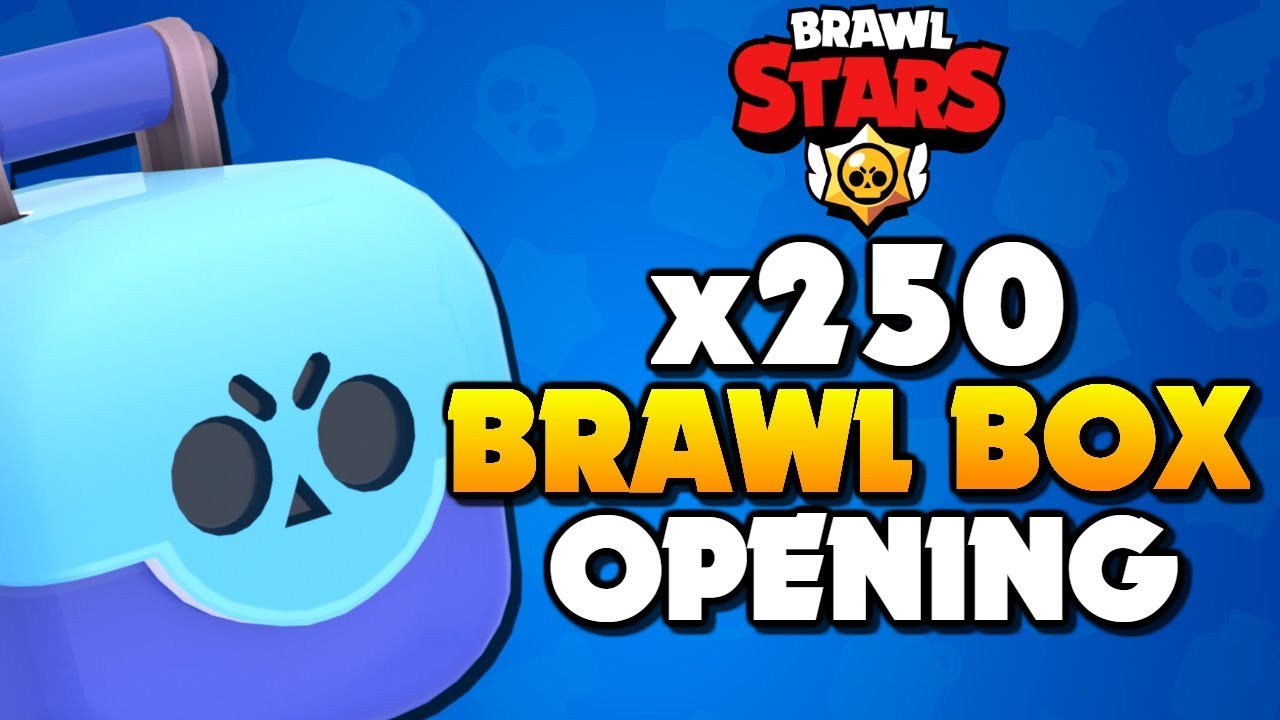 x250 BRAWL BOX OPENING - What is the Legendary Drop Rate in Brawl Stars!