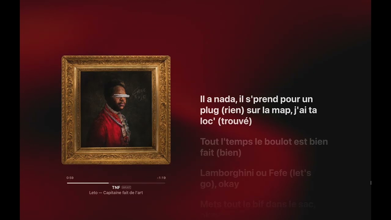 Leto - TNF (Paroles)