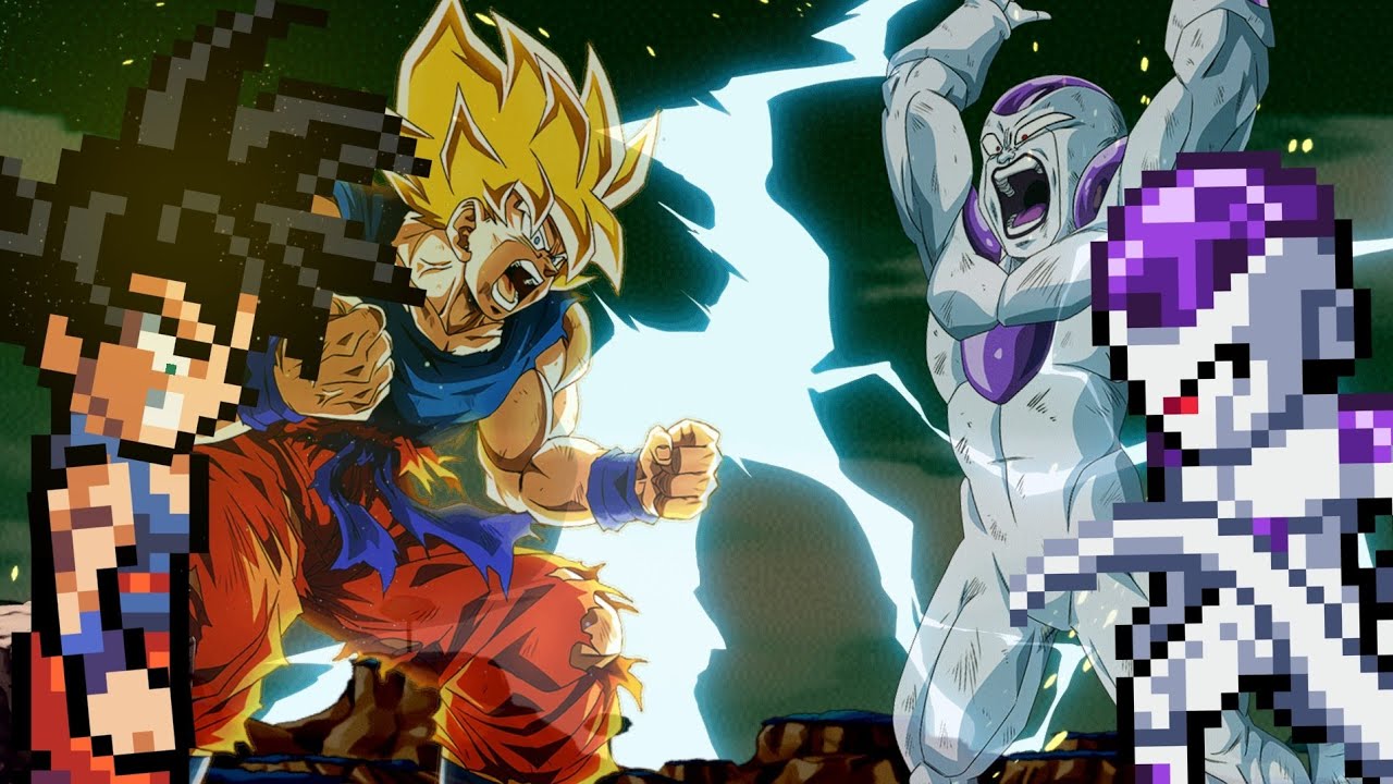 goku ssj Vs final form frieza - sprite animation