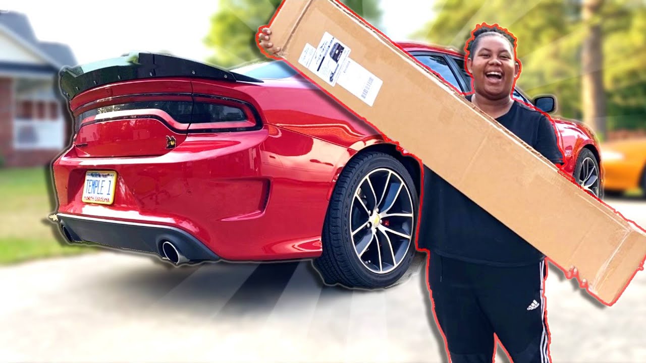 INSTALLING PSDESIGNS VENOM WICKERBILL | DODGE CHARGER SCATPACK + MY PLATES CAME!