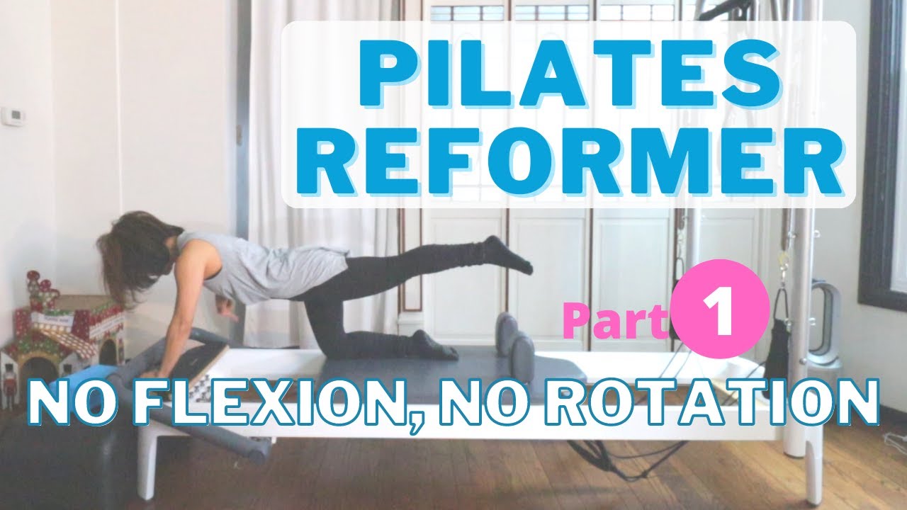 [No Flexion No Rotation 1/2] Pilates Reformer Workout for Low Back/Osteoporosis/Beginner [40 min]