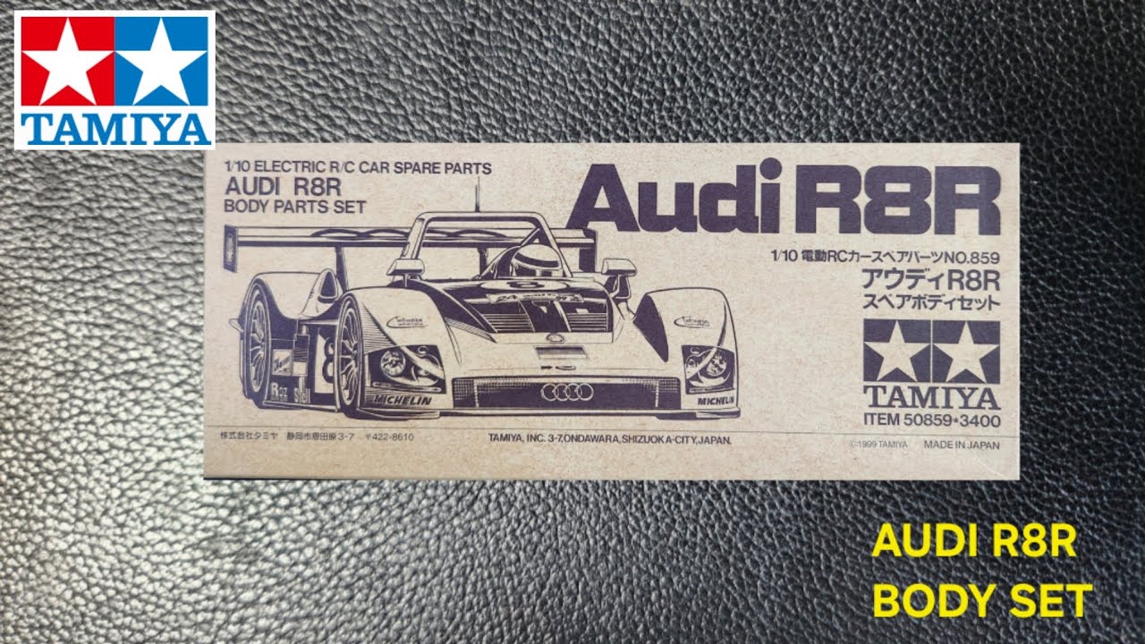 TAMIYA Audi R8R Body Parts Set Unboxing | 1/10 RC Racing Car Archive