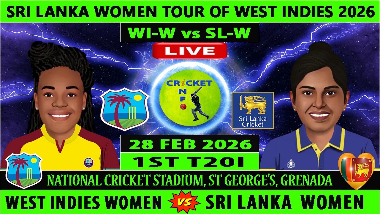 West Indies Women vs Sri Lanka Women | WIW vs SLW Live | 1st T20I of SLW vs WIW 2026 | WI W vs SL W