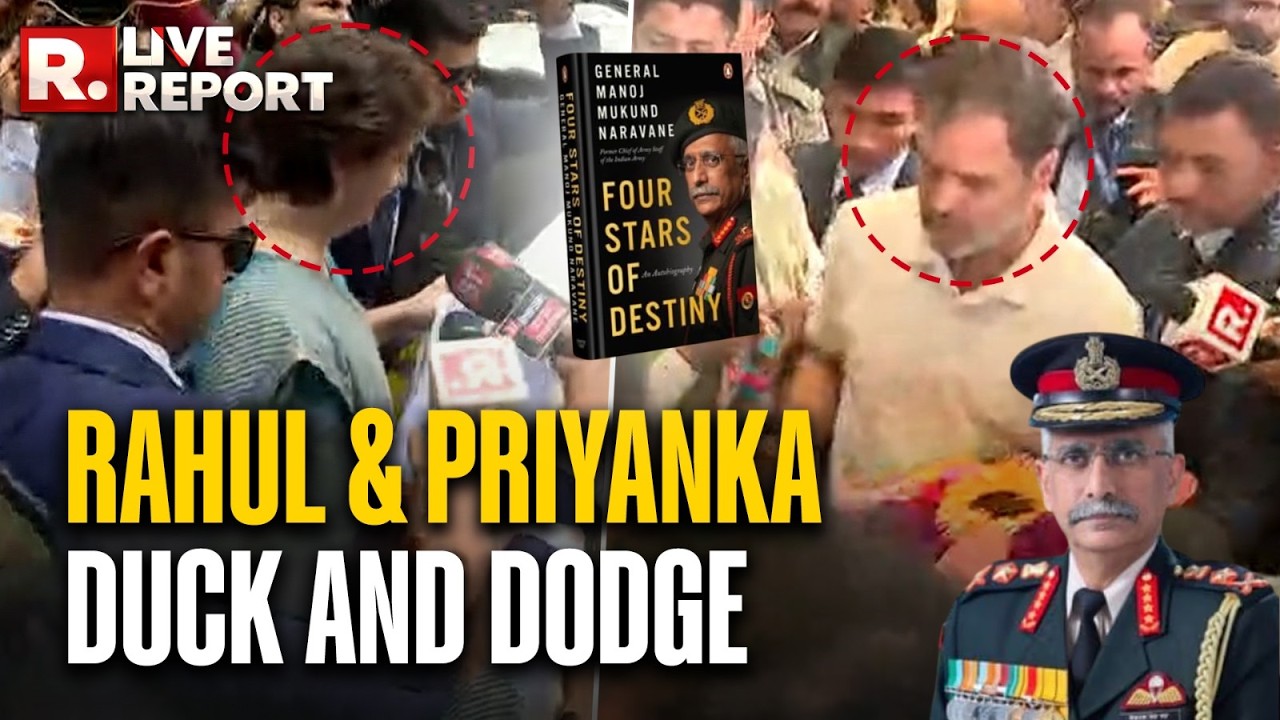 LIVE REPORT: Gen. Naravane Exposes Cong's Claims, Priyanka & Rahul Duck Republic TV's Questions
