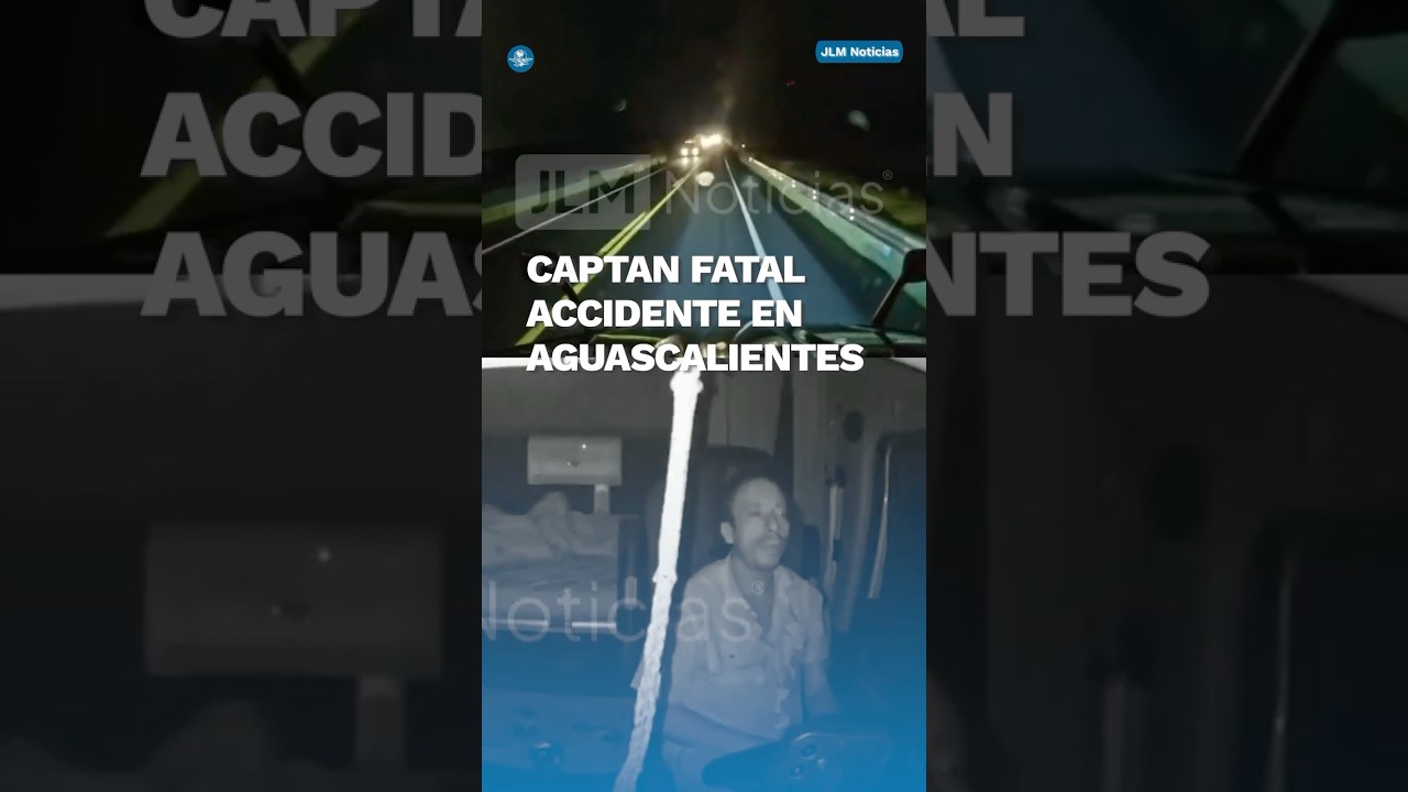 Fatal accidente queda grabado en c&aacute;mara de un tr&aacute;iler #shorts