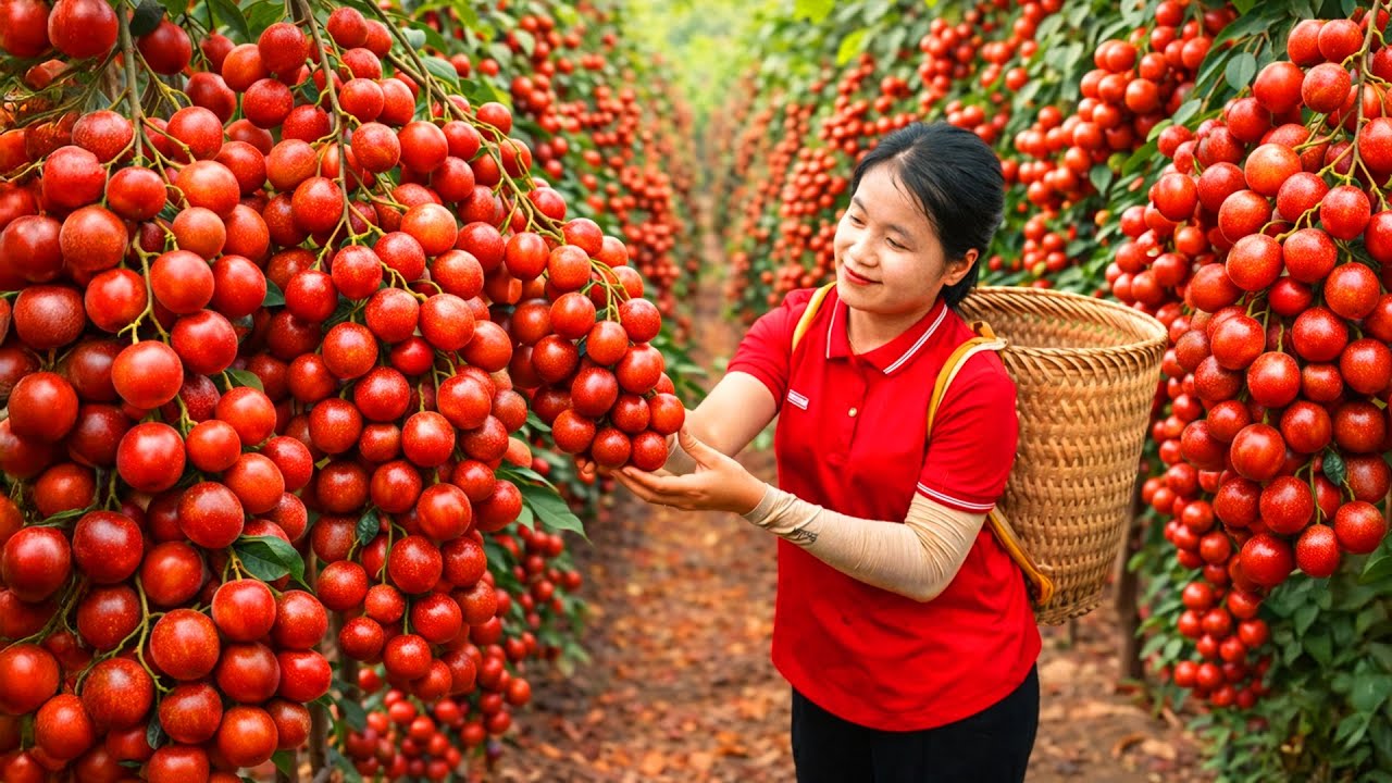 Harvesting 1000+Kg HONG BI Clausena Fruits In The Forest Goes To Market Sell | Gardening & Cooking