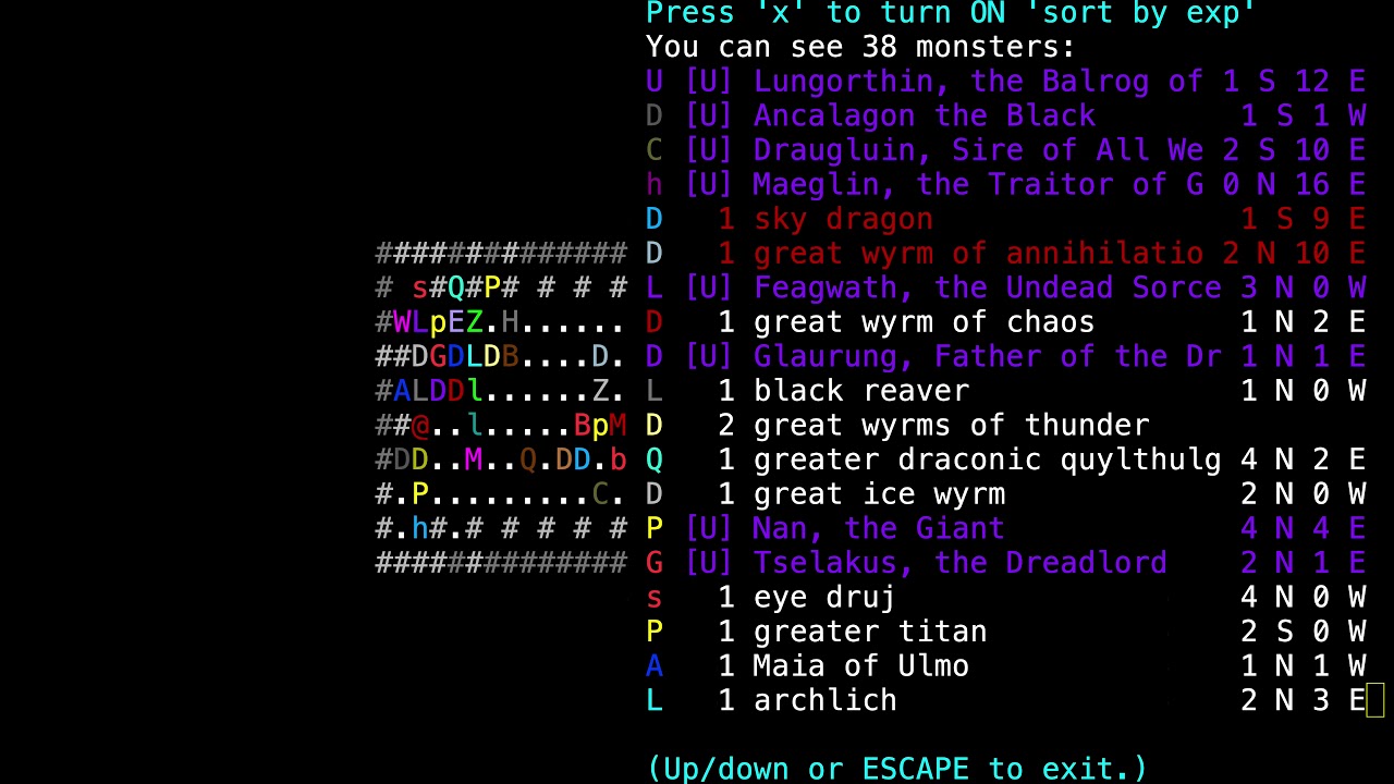 Angband Highlights