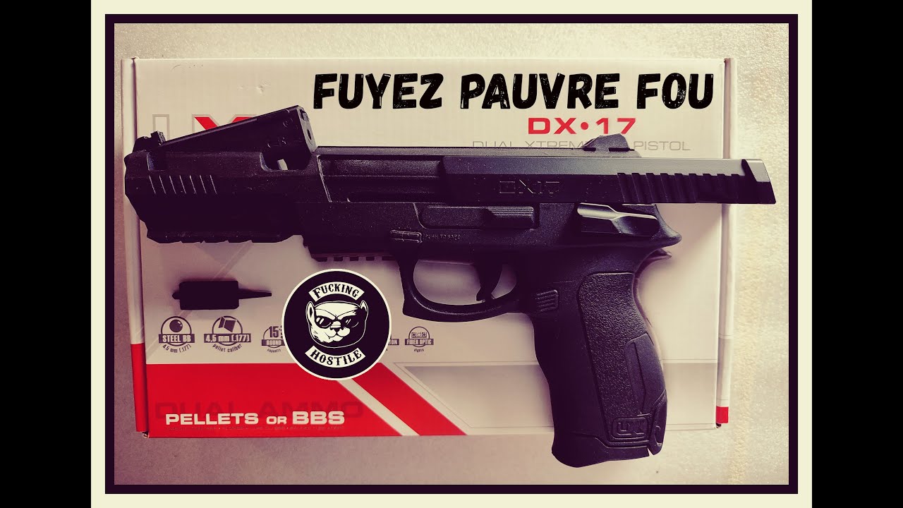 Pistolet à plomb et BB Umarex DX 17 cal. 4.5