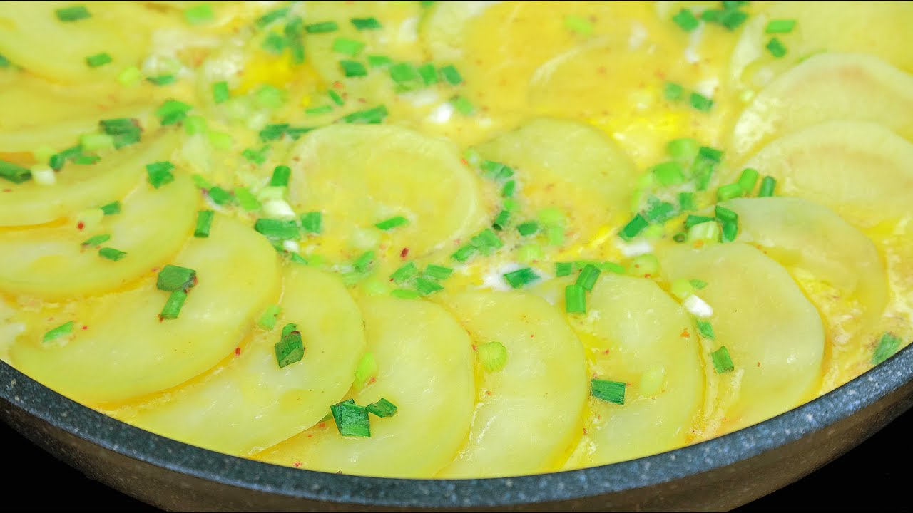 Egg with Potato Recipe | How to make Potato Egg | Cooking by V Taste
