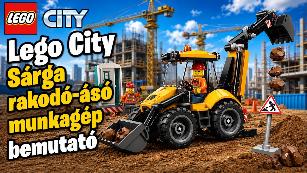 Lego City 60480 S&aacute;rga Rakod&oacute; &aacute;s&oacute; munkag&eacute;p
