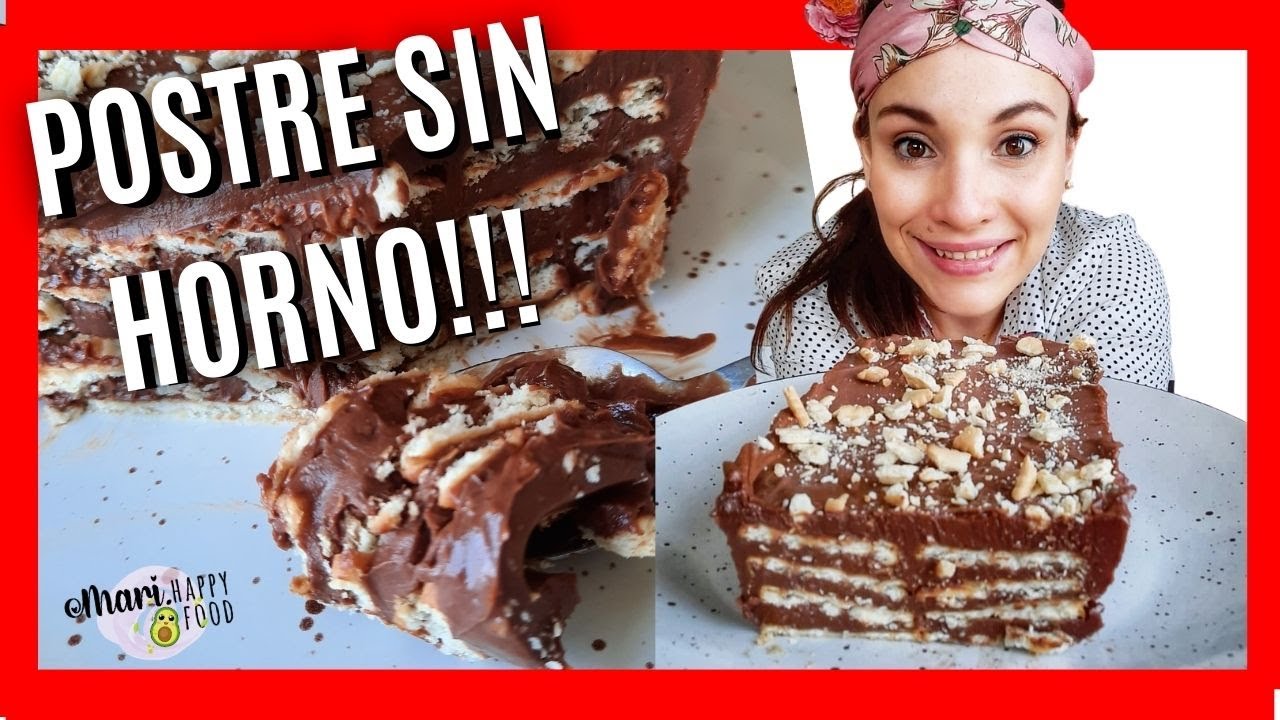 Cómo hacer MARQUESA de CHOCOLATE rápida SIN HORNO y SIN HUEVO 😛 (DELICIOSA!!!)
