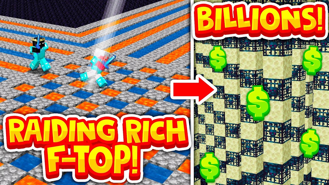 RAIDING *MULTIPLE* RICH F-TOP MINECRAFT FACTIONS..! ($$$)