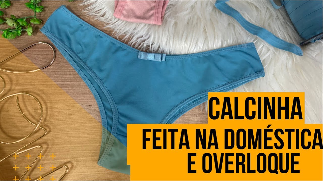 CALCINHA NA DOMÉSTICA E OVERLOQUE