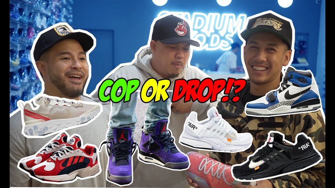 COP OR DROP ON RECENT HYPED SNEAKERS AT STADIUM GOODS!